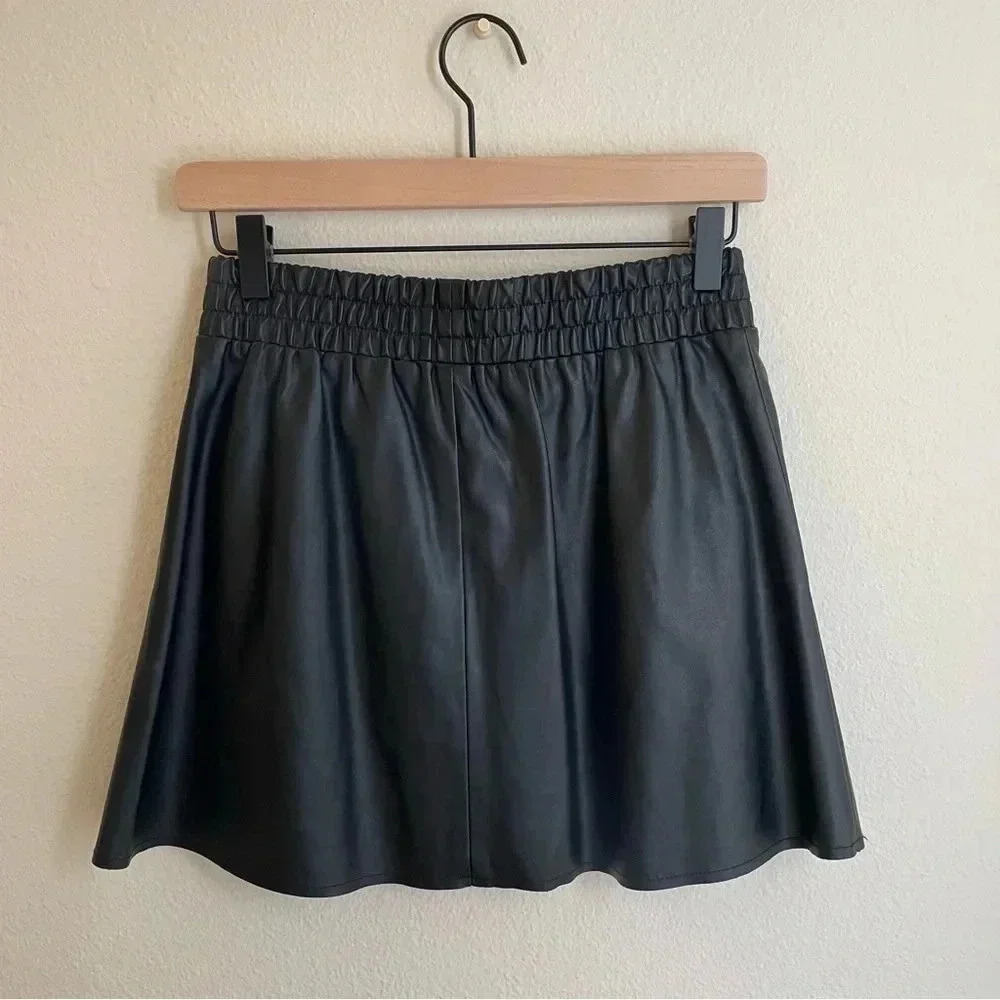 BCBGMAXAZRIA Leather Skirt - Picture 2 of 9